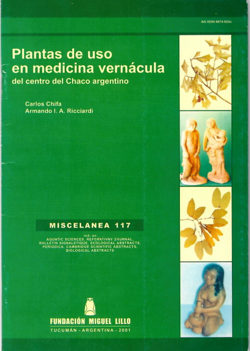 Chifa, C.; Ricciardi, A.I.A. - Plantas de uso en medicina vernacula del centro del Chaco argentino