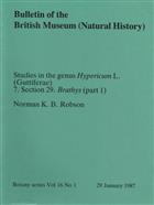 Studies in the genus Hypericum L. (Guttiferae) 7. Section 29. Brathys (part 1)