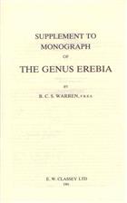 Supplement to Monograph of the Genus Erebia