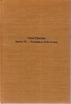 Trichoptera of the Levant - Imagines Fauna Palestina. Insecta VI