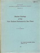 Marine Geology of the New Zealand Subantarctic Sea Floor