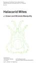 Halacarid Mites (Synopses of the British Fauna 36)