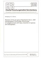 Revision of the Ant Genus Polyrhachis Smith, 1857 (Hymenoptera: Formicidae: Formicinae) on subgenus level with keys, checklist of species and bibliography