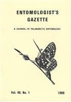Entomologist's Gazette. Vol. 40 (1989)