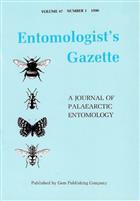 Entomologist's Gazette. Vol. 47 (1996)