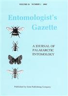 Entomologist's Gazette. Vol. 53 (2002)