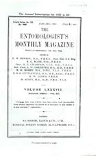 Entomologist's Monthly Magazine Vol. 87 (1951)