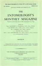 Entomologist's Monthly Magazine Vol. 107 (1971)