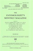 Entomologist's Monthly Magazine Vol. 142 (2006)