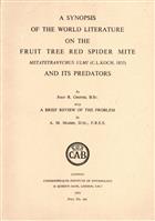 A Synopsis of World Literature on the Fruit Tree Red Spider Mite Metatetranychus ulmi (C.L. Koch, 1835) and its Predators