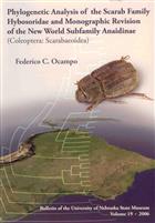 Phylogenetic Analysis of the Scarab Family Hybosoridae and Monographic Revision of the New World Subfamily Anaidinae (Coleoptera: Scarabaeoidea) Monographic Revision of the New World Subfamily Anaidinae (Coleoptera: Scarabaeoidea)