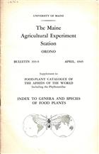 Supplement to Food-Plant Catalogue of the Aphids of the World including the Phylloxeridae Index to genera and species of Food-Plants