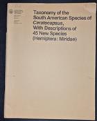 Taxonomy of the South American Species of Ceratocapsus, with Descriptions of 45 new Species (Hemiptera: Miridae)