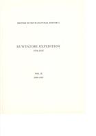 Ruwenzori Expedition 1934-1935 Vol.2 [Index]