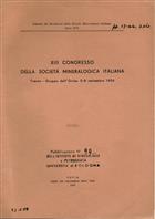 XIII Congresso Della Societa Mineralogica Italiana