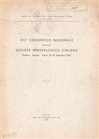 VIII Congresso Della Societa Mineralogica Italiana 1951