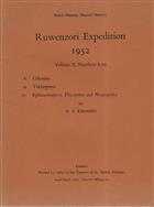 Ruwenzori Expedition 1952, Vol. 2. Parts 8-12