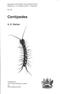 Centipedes Synopses of the British Fauna 58