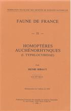 Homopteres Auchenorhynques I: Typhlocybidae Faune de France 31