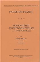 Homopteres Auchenorhynques I: Typhlocybidae Faune de France 31