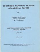 New and Little-known African Lepidoptera