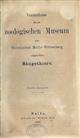 Verzeichniss der im Zoologischen Museum der Universität Halle-Wittenberg aufgestellten Säugethiere