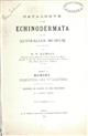 Catalogue of the Echinodermata in the Australian Museum. Part 1: Echini. Desmosticha and Petalosticha