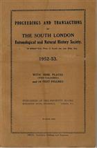 Proceedings and Transactions of The South London Entomological and Natural History Society 1952-53 to 1957