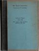 The Quick Laboratory University of Cambridge, Collected Papers 1913-1918 with complete index of papers published 1906-1918