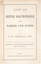 List of British Dolichopodidae with Table and Notes