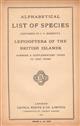 Alphabetaical List of Species contained in C.G.Barrett's Lepidoptera of the British Islands: forming a supplementary index to that work