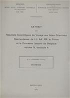 Extrait des Résultats Scientifiques du Voyage aux Indes Orientales Néerlandaises de LL.AA.RR. le Prince et la Princesse Léopold de Belgique