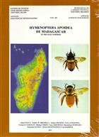 Hymenoptera Apoidea de Madagascar et des les Voisines