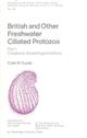 British and Other Freshwater Ciliated Protozoa. Part I. Ciliophora: Kinetofragminophora (Synopses of the British Fauna 22)
