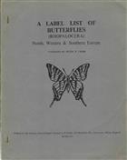 A Label List of Butterflies (Rhopalocera) North, Western & Southern Europe