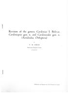 Revision of the Genera Cardenius I. Bolivar, Cardeniopsis gen. n. and Cardenioides gen. n.(Acridoidea; Orthoptera)
