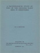 A Palynological Study of two of the  Neogene Plant Beds in Derbyshire