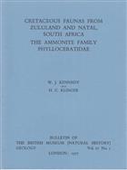 Cretaceous Faunas from Zululand and Natal, South Africa. The Ammonite Family Phylloceratidae