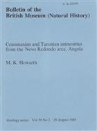 Cenomanian and Turonian Ammonites from the Novo Redondo area, Angola