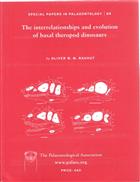 Interrelationships and Evolution of Basal Therapod Dinosaurs  Special Papers in Palaeontology 69