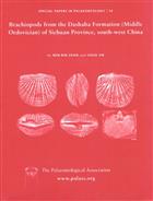 Brachiopods from the  Dashaba Formation (Middle Ordovician) of Sichuan Province, south-west China Special Papers in Palaeontology 74