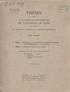 Recherches sur le Parasitisme des Crabes et des Galathées par les Rhizocéphales et les Epicarides