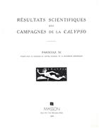 Resultats Scientifiques des Campagnes de la Calypso Fasc. XI