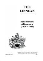 Irene Manton: A Biography (1904-1988)