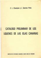 Catalogo preliminar de los liquenos de las Islas Canarias