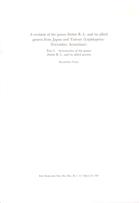 A Revision of the Genus Deltote R.L. and its Allied Genera from Japan and Taiwan (Lepidoptera: Noctuidae; Acontiinae).  Pt. 2: Systematics of the Genus Deltote R.L. and its allied genera