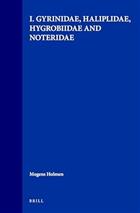 The Aquatic Adephaga (Coleoptera) of Fennoscandia and Denmark 1. Gyrinidae, Haliplidae, Hygrobiidae and Noteridae (Fauna Entomologica Scandinavica 20)