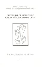 Checklist of Lichens of Great Britain and Ireland