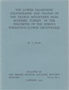 Lower Palaeozoic Stratigraphy and Faunas of the Taurus Mountains near Beysehir, Turkey III: The trilobites of the Sobova Formation (Lower Ordovician)