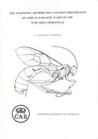 The Taxonomy, Distribution and Host Preferences of African Parasitic Wasps of the Subfamily Ophioninae (Hymenoptera: Ichneumonidae)
